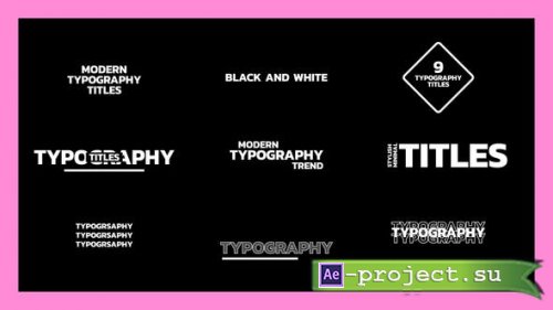 Videohive - Typography Titles Text - 45714421 - Project for After Effects