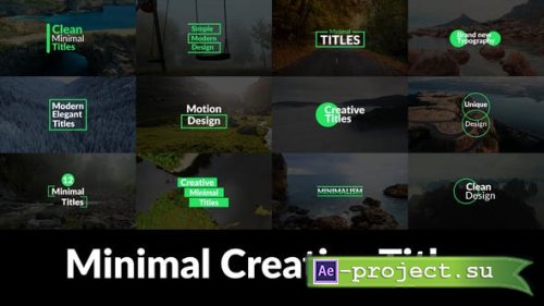 Videohive - Minimal Creative Titles - 45716173 - Project for After Effects