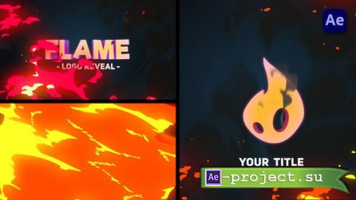Videohive - 2D Cartoon Fire Tornado Logo Reveals [After Effects] - 45716612 - Project for After Effects