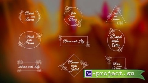 Videohive - Wedding Titles | AE - 45716184 - Project for After Effects