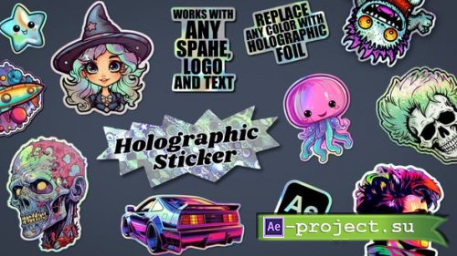 Videohive - Holographic Sticker - 45794505 - Project for After Effects