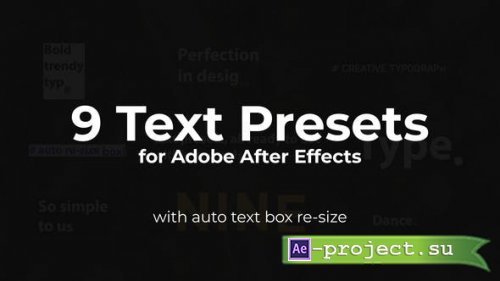Videohive - Text Presets - 45777388 - Project for After Effects
