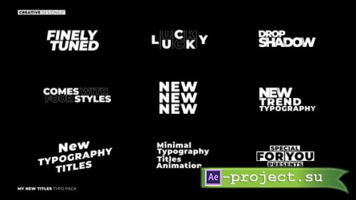 Videohive - Typography Titles 1.0 | After Effects - 45779422 - Project for After Effects