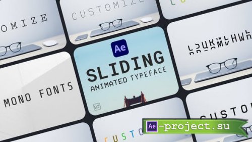 Videohive - Sliding Animated Typeface For After Effects - 45775934 - Project for After Effects