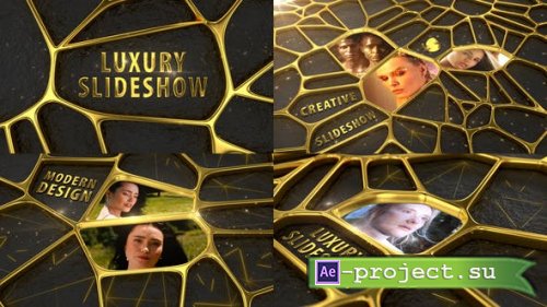 Videohive - 3d Luxury Golden Slideshow - 43968995 - Project for After Effects