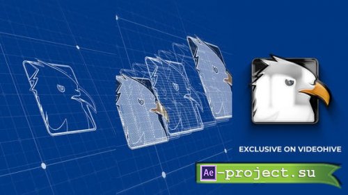Videohive - Blueprint Grid Logo Reveal 5 - 45779582 - Project for After Effects