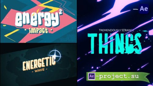 Videohive - 2D Energy Text Logo Reveals [After Effects] - 45811523 - Project for After Effects