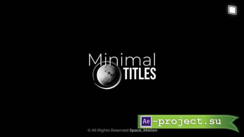 Videohive - Minimal Titles _AE - 45806488 - Project for After Effects
