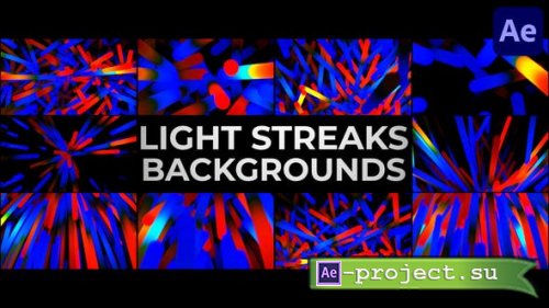 Videohive - Light Streaks Backgrounds for After Effects - 45856449 - Project for After Effects