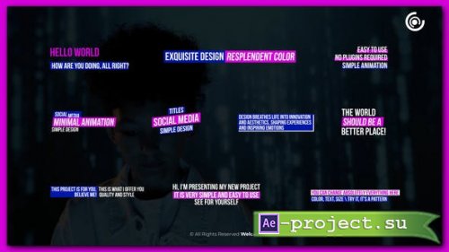 Videohive - Social Media Titles | After Effects - 45860104 - Project for After Effects