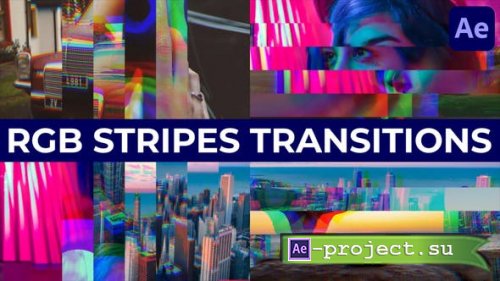 Videohive - RGB Stripes Transitions for After Effects - 45871125 - Project for After Effects