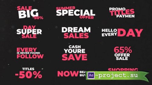 Videohive - Colorful Kinetic Titles - 45875035 - Project for After Effects