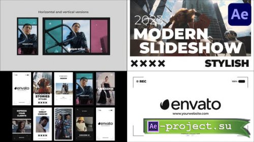 Videohive - Aesthetic Modern Slideshow for After Effects - 45896308 - Project for After Effects
