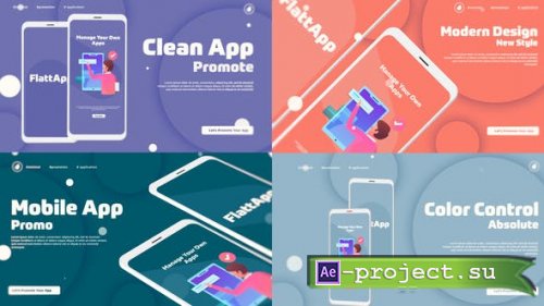 Videohive - Flat App Promo - 45909184 - Project for After Effects