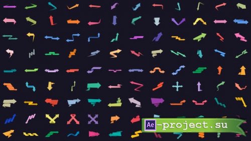 Videohive - 108 Origami Arrows - 45909130 - Project for After Effects