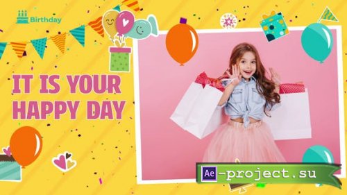 Videohive - Happy Birthday Slideshow - 40767030 - Project for After Effects
