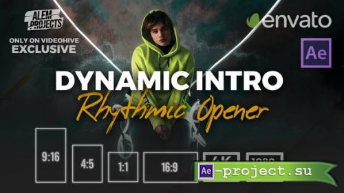 Videohive - Dynamic Intro - Rhythmic Opener - Rhythm Slideshow - 44828604 - Project for After Effects