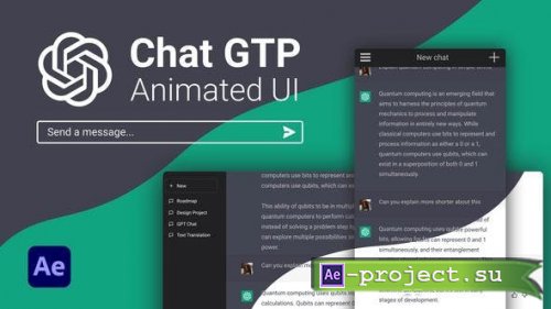 Videohive - AI Chat GPT UI - 45934455 - Project for After Effects