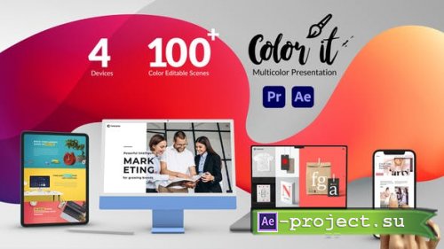 Videohive - Color it - Multicolor Web and App Promo - 36709280 - Project for After Effects