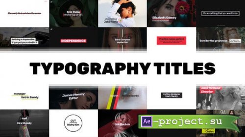 Videohive - Stylish Typography Titles Pack - 23706521 - Project for After Effects