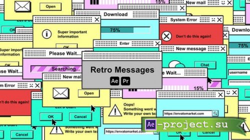 Videohive - Retro Messages - 45981167 - Project for After Effects