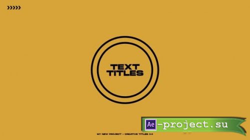 Videohive - Creative Titles 3.0 | After Effects - 45987933 - Project for After Effects