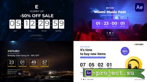 Videohive - Timer Typography Titles - 45948678 - Project for After Effects
