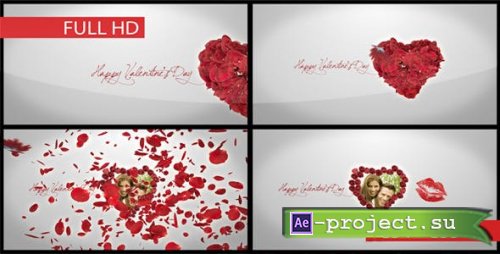 Videohive - Happy Valentine's Day and Butterfly Kiss - 1510194 - Project for After Effects