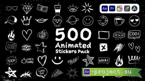 Videohive - Animated Stickers Pack - 43507218 - Project for After Effects