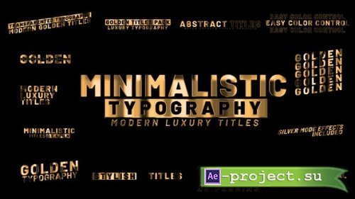 Videohive - Golden Titles - 46027485 - Project for After Effects
