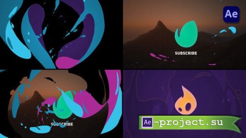 Videohive - Colorful 2D Cartoon Liquid Logo Opener [After Effects] - 46065488 - Project for After Effects
