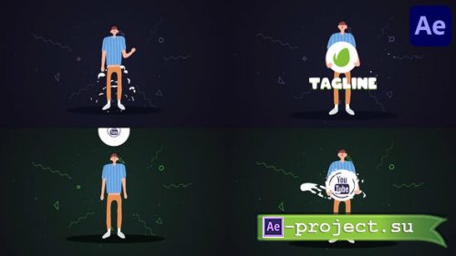 Videohive - Cartoon Character Logo | After Effects - 46060743 - Project for After Effects