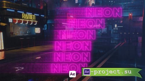 Videohive - Kinetic Neon Typo 03 - 46117774 - Project for After Effects