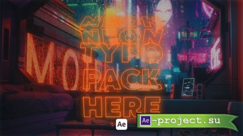 Videohive - Kinetic Neon Typo 02 - 46117753 - Project for After Effects