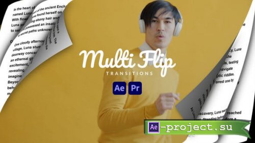 Videohive - Multi Page Flip Transitions - 46089242 - Project for After Effects