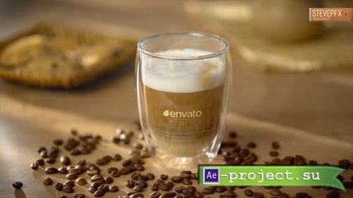 Videohive - Coffee Latte Mockup Logo Opener - 45999727 - Project for After Effects