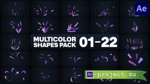 Videohive - Multicolor Shapes for After Effects - 46102663 - Project for After Effects