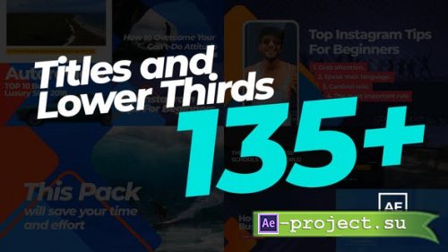 Videohive - 135 Social Media Titles for Business - 23519611 - Project for After Effects
