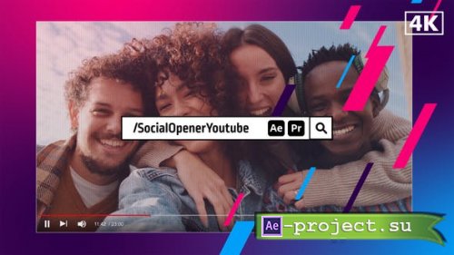 Videohive - Social Opener Youtube - 45848036 - Project for After Effects