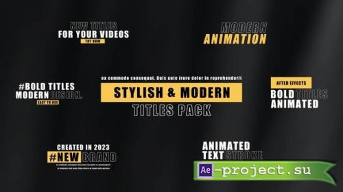 Videohive - Bold Titles | After Effects - 46188357 - Project for After Effects
