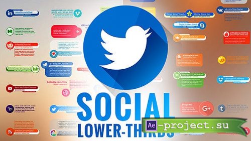 Videohive - Social Media Lower Thirds - 20174435 - Project for After Effects