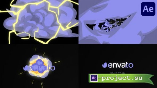 Videohive - Cartoon Explosion Logo Opener for After Effects - 46132276 - Project for After Effects