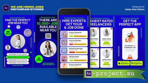 Videohive - We Are Hiring Jobs Instagram Stories - 46191283 - Project for After Effects