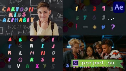 Videohive - Colorful Cartoon Kids Alphabet | After Effects - 46175539 - Project for After Effects