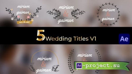 Videohive - Wedding Titles Leaf labels Pack 01 - 46199746 - Project for After Effects