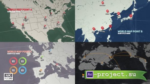 Videohive - World Map Infographic - 45420410 - Project for After Effects