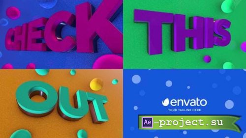 Videohive - Intro 3D Text & Logo with Element 3D - 45871466 - Project for After Effects