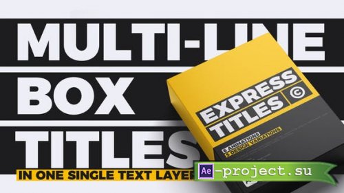 Videohive - Express Titles - 46239954 - Project for After Effects