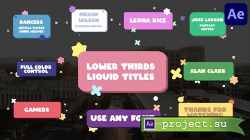 Videohive - Cute Liquid Titles for After Effects - 46248153 - Project for After Effects