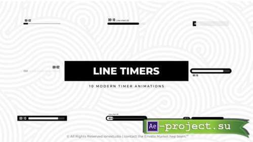 Videohive - Line Timers - 46258142 - Project for After Effects